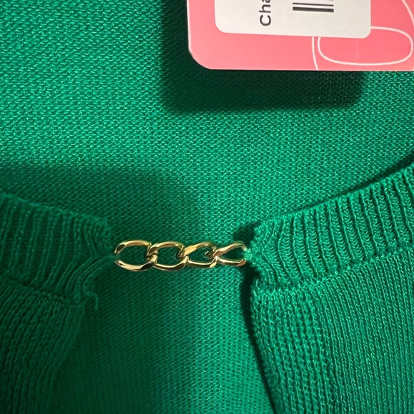 Pretty Garbage Cropped Cardigan with chain detail - size small - Picture 4 of 8